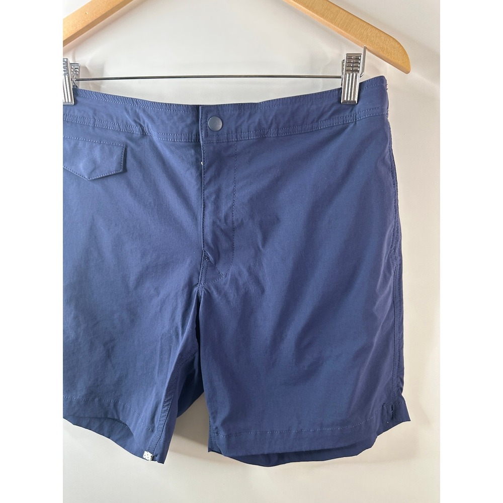 J. Crew Men's Eco Pool Shorts Swim Trunks Navy Blue 7" Inseam J0057 Size 32 - Picture 4 of 16